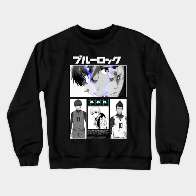 Blue Lock Team Crewneck Sweatshirt by AssoDesign